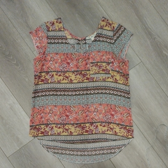 Pink Rose Tops - Multicolor Women's Top